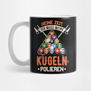 Kugeln Polieren Billard Pool lustiger Spruch Hobby Mug